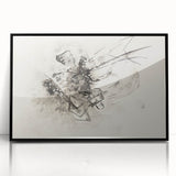 Abstract Monochrome Art - Modern Wall Decor in Black and White