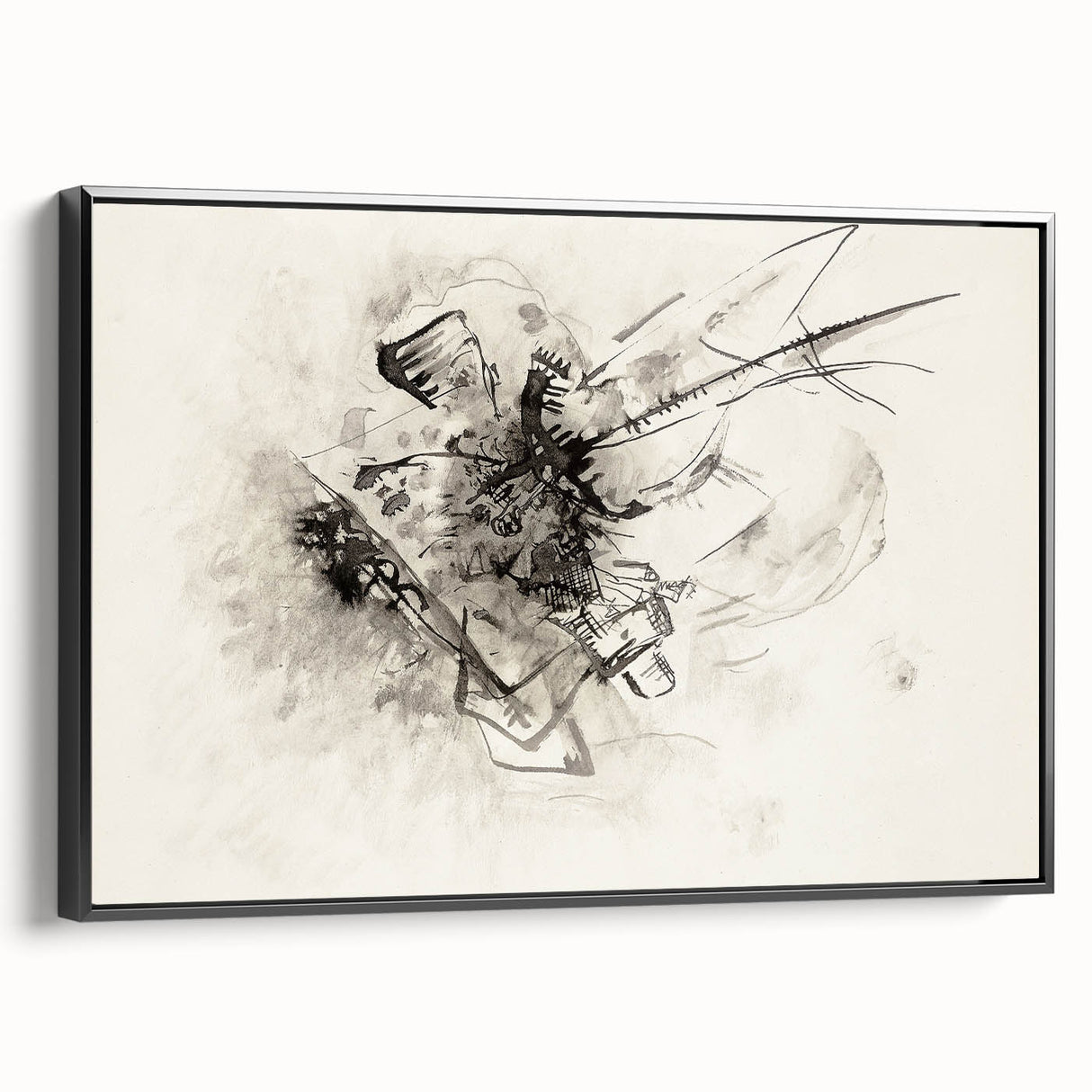 Abstract Monochrome Art - Modern Wall Decor in Black and White