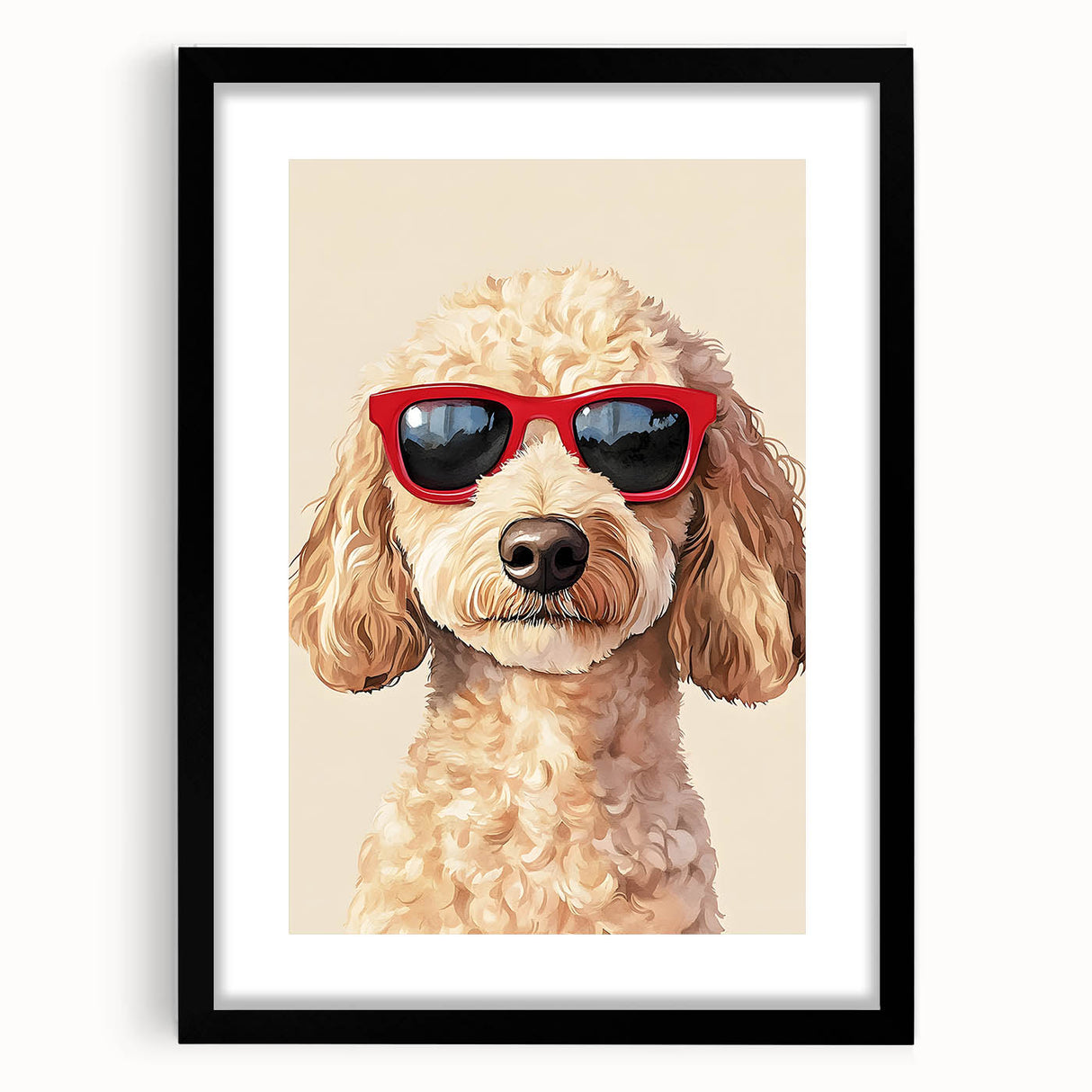 Cool Poodle Dog Nursery Wall Art – Kids Room & Baby Decor