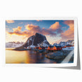Stunning rolled print of a dramatic cliff landscape, showcasing vibrant colors and intricate details on high-quality canvas, ideal for home decor and art enthusiasts.