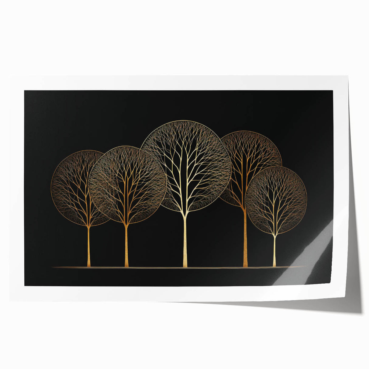 Abstract floral wall art print showcasing vibrant colors and intricate designs, rolled for easy transport and display, perfect for home decor enhancement.