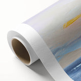 Abstract landscape wall art on rolled canvas, showcasing vibrant colors and fluid shapes, perfect for modern home décor. Packaged securely in a sturdy tube.