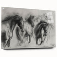 Acrylic glass display featuring a side view of a vibrant animal-themed design with colorful pins, perfect for modern home decor and art enthusiasts.