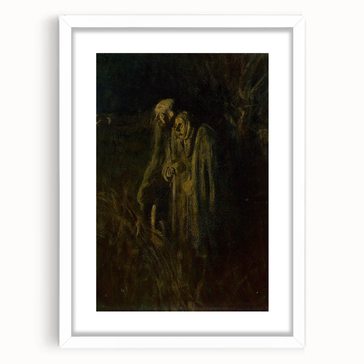 Impressionism Wall Art - Dark Life Reflections - Somber Classic Art Print
