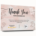 Floral Thank You Card - Personalized Customer Appreciation