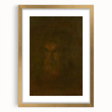 Head Study of an Old Man Art Print - Ladislav Mednyánszky Realism Portrait