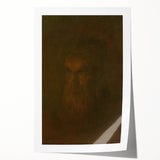 Head Study of an Old Man Art Print - Ladislav Mednyánszky Realism Portrait
