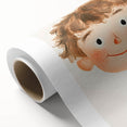 Smiling Boy Nursery Wall Art – Kids Room & Baby Room Decor