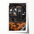 Extra large rolled print featuring a fall-themed floral design in warm autumn colors, ideal for art wall dining room.