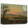 Classic Romantic Paintings - Danish Landscape with Stone Canvas Art