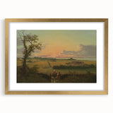 Classic Romantic Paintings - Danish Landscape with Stone Canvas Art