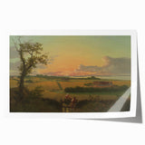 Classic Romantic Paintings - Danish Landscape with Stone Canvas Art