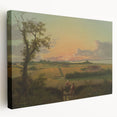 Classic Romantic Paintings - Danish Landscape with Stone Canvas Art