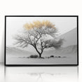 Framed abstract floral wall art in black acrylic, showcasing vibrant colors and intricate details, perfect for modern home decor and interior design enhancement.