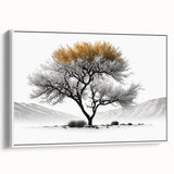 Framed canvas wall art showcasing abstract floral designs in vibrant colors, displayed from a white side view, perfect for modern home decor.