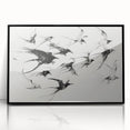Framed acrylic wall art showcasing a vibrant animal design with a sleek black border, perfect for adding a contemporary touch to any living space.