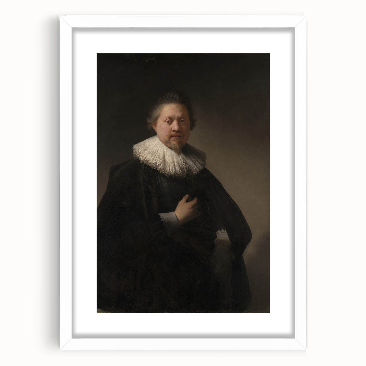 Baroque Nobleman Portrait - Antique Art Print for Classic Home Decor
