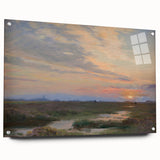 Impressionist Sunset Landscape - Evening at Skagen by P.S. Krøyer