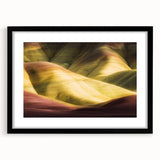 Landscape canvas print showcasing a stunning canyon view, framed with a sleek black mat for an elegant look, perfect for enhancing interior decor.