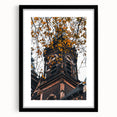 Extra large framed abstract art print featuring textured fall colors on canvas, ideal for living room decor.