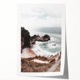 Extra large rolled print featuring a summer floral design in vibrant colors, ideal for dining room wall art.