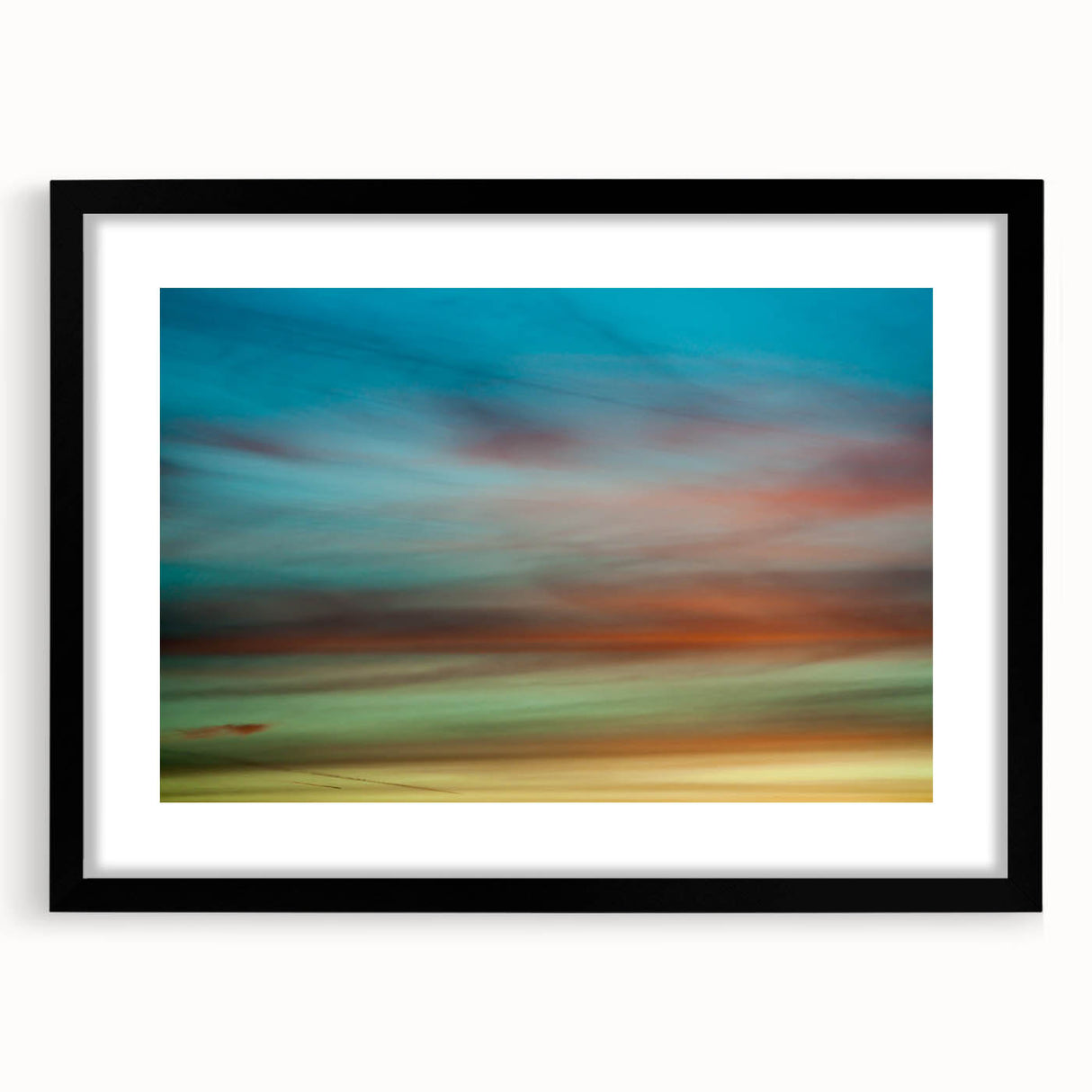 Dreamy Horizon Abstract Wall Art – Colorful Sky Motion Photography