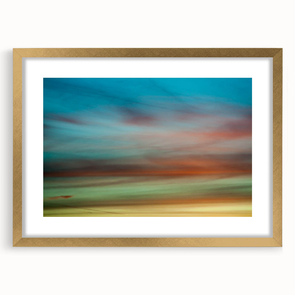 Dreamy Horizon Abstract Wall Art – Colorful Sky Motion Photography