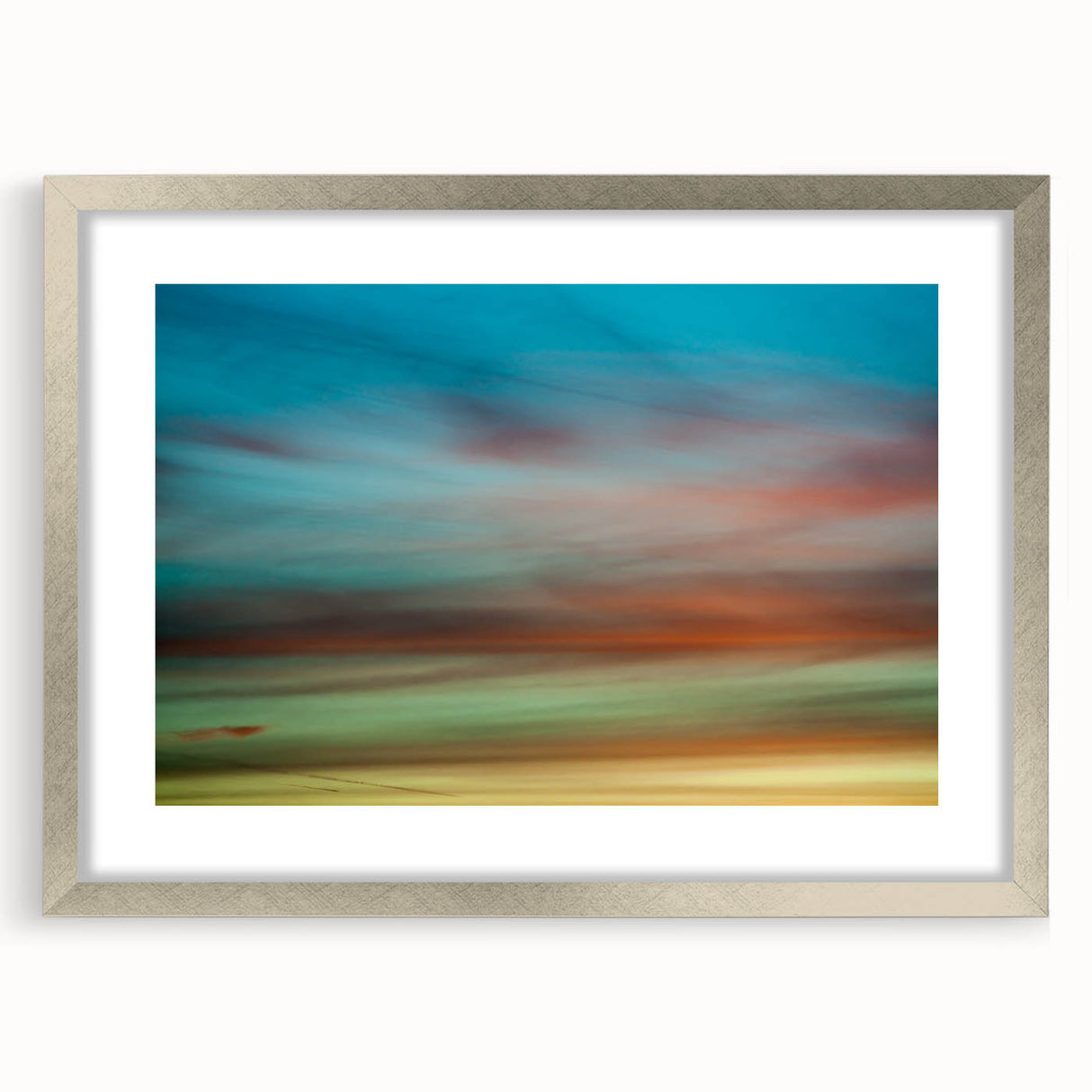 Dreamy Horizon Abstract Wall Art – Colorful Sky Motion Photography