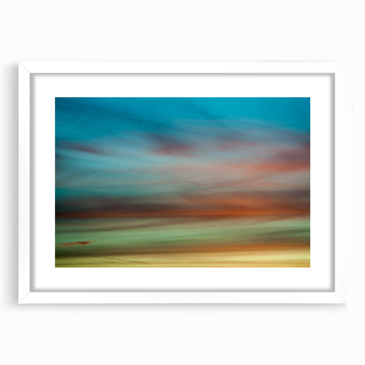 Dreamy Horizon Abstract Wall Art – Colorful Sky Motion Photography