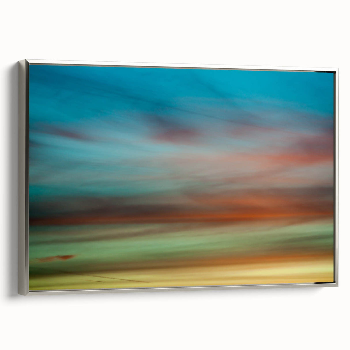 Dreamy Horizon Abstract Wall Art – Colorful Sky Motion Photography