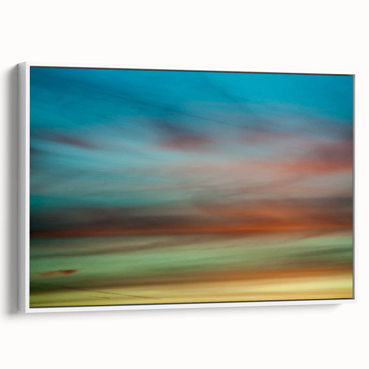 Dreamy Horizon Abstract Wall Art – Colorful Sky Motion Photography