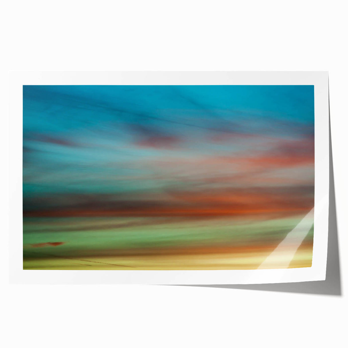 Dreamy Horizon Abstract Wall Art – Colorful Sky Motion Photography