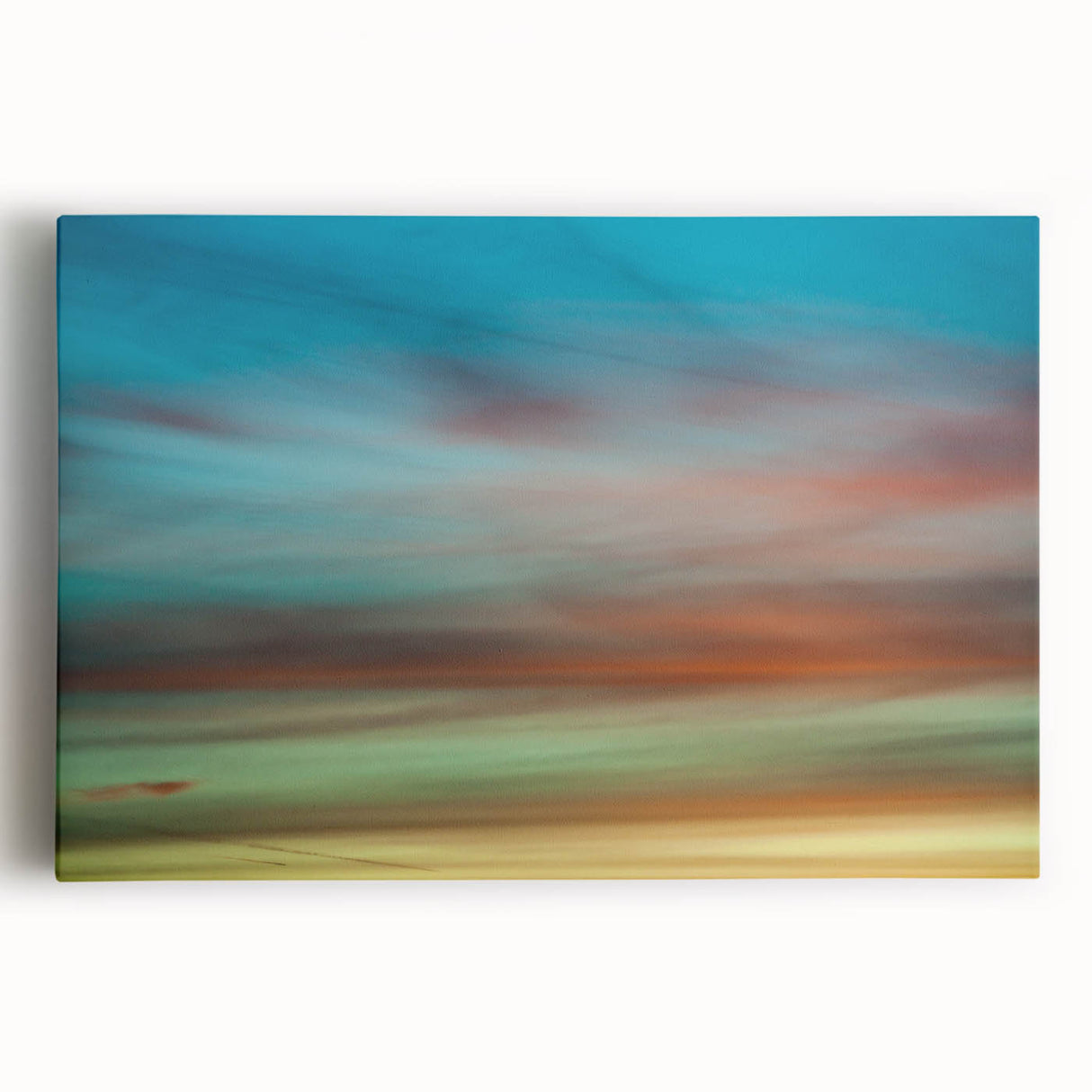 Dreamy Horizon Abstract Wall Art – Colorful Sky Motion Photography