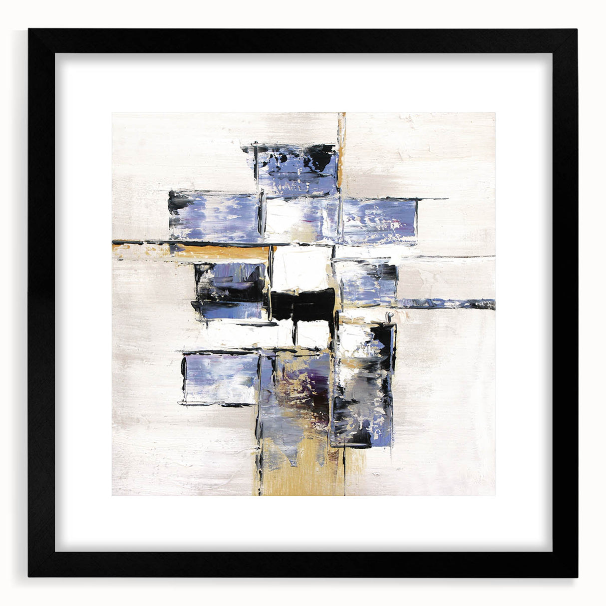 Abstract Geometric Wall Art – Large Modern Canvas for Living Room