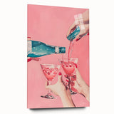 Large abstract wall art on acrylic glass depicting colorful, swirling patterns, ideal for bedroom or dining room decor.