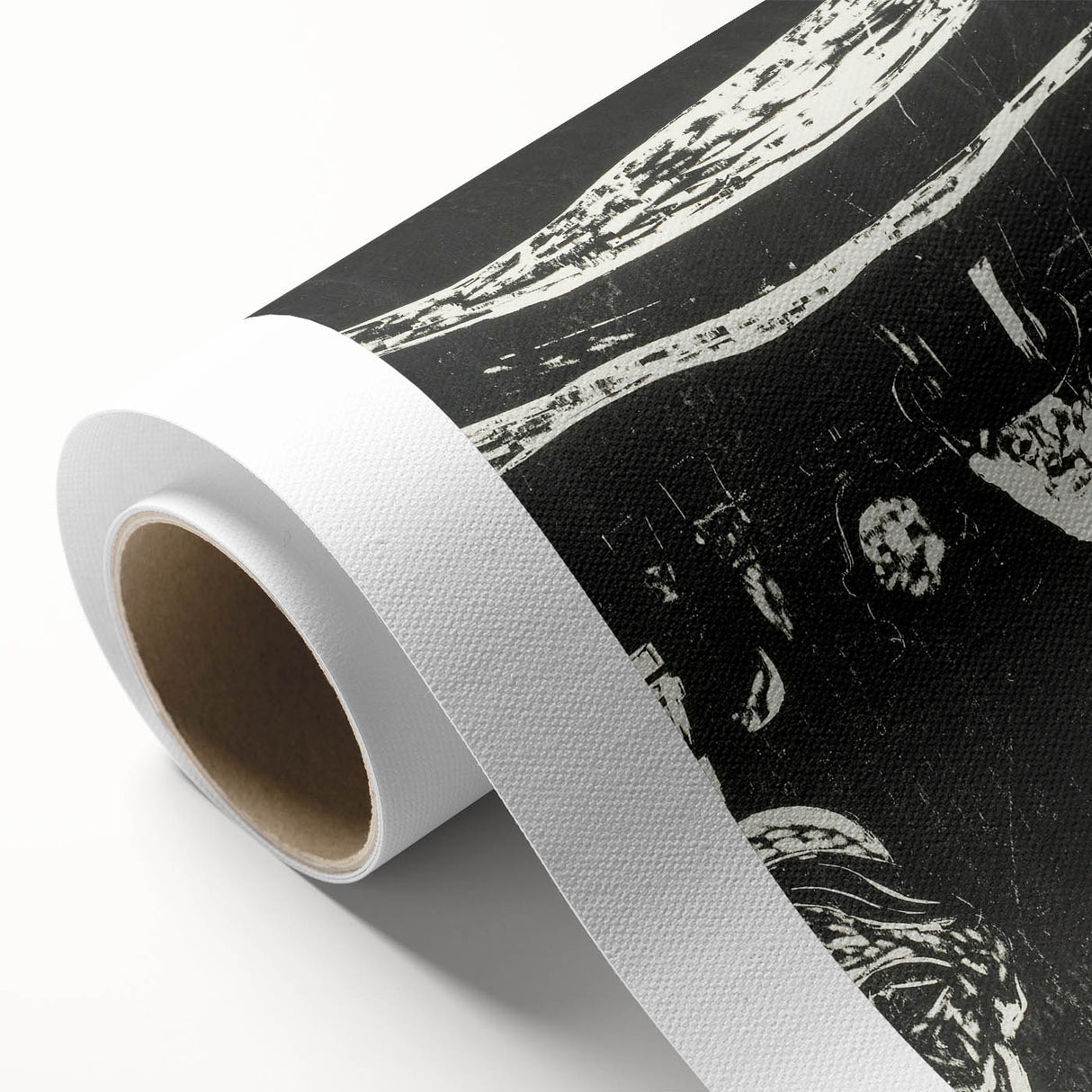 Expressionist Anxiety Print – Bold Black and White Abstract Wall Art