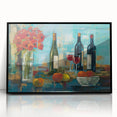 Large abstract wall art featuring dynamic swirls in black and white, framed in acrylic, ideal for modern art wall decor.