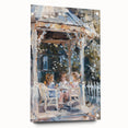 Large abstract wall art on acrylic glass featuring muted earth tones, ideal for dining room ambiance.