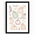 Pumpkin Pattern Halloween Wall Art - Rustic Fall Halloween Decor
