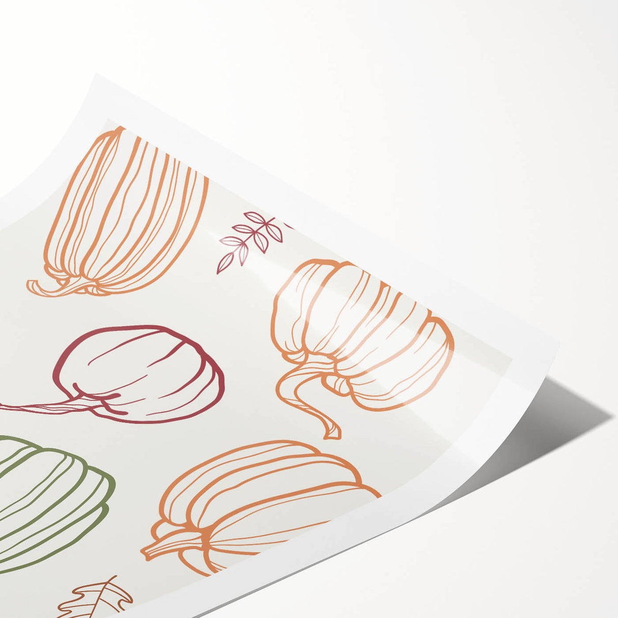 Pumpkin Pattern Halloween Wall Art - Rustic Fall Halloween Decor