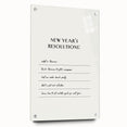 Funny New Year's Resolutions - New Year Wall Art Print