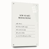 Funny New Year's Resolutions - New Year Wall Art Print