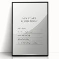 Funny New Year's Resolutions - New Year Wall Art Print