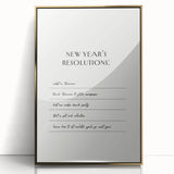 Funny New Year's Resolutions - New Year Wall Art Print