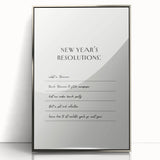 Funny New Year's Resolutions - New Year Wall Art Print