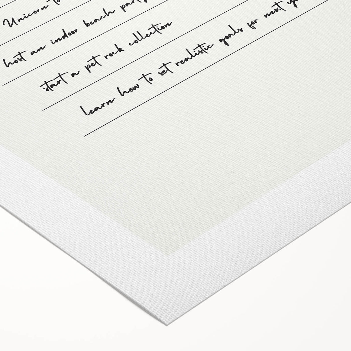 Funny New Year's Resolutions - New Year Wall Art Print