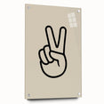 Minimalist "Peace" Typography Art Print for Kids Room