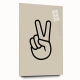 Minimalist "Peace" Typography Art Print for Kids Room