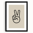 Minimalist "Peace" Typography Art Print for Kids Room