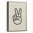 Minimalist "Peace" Typography Art Print for Kids Room